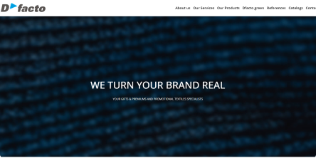 Création d'un site vitrine pour la société Dfacto.